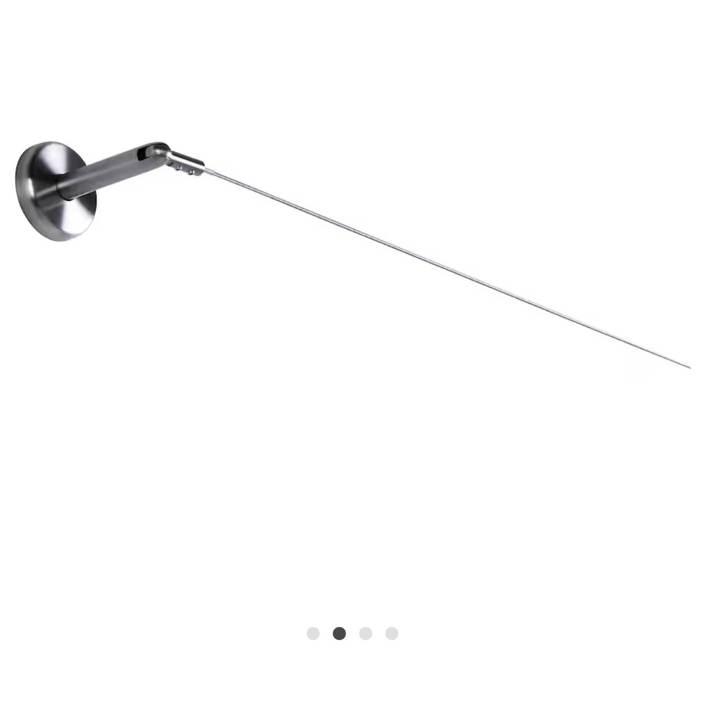 IKEA Silver Curtain Wire Set